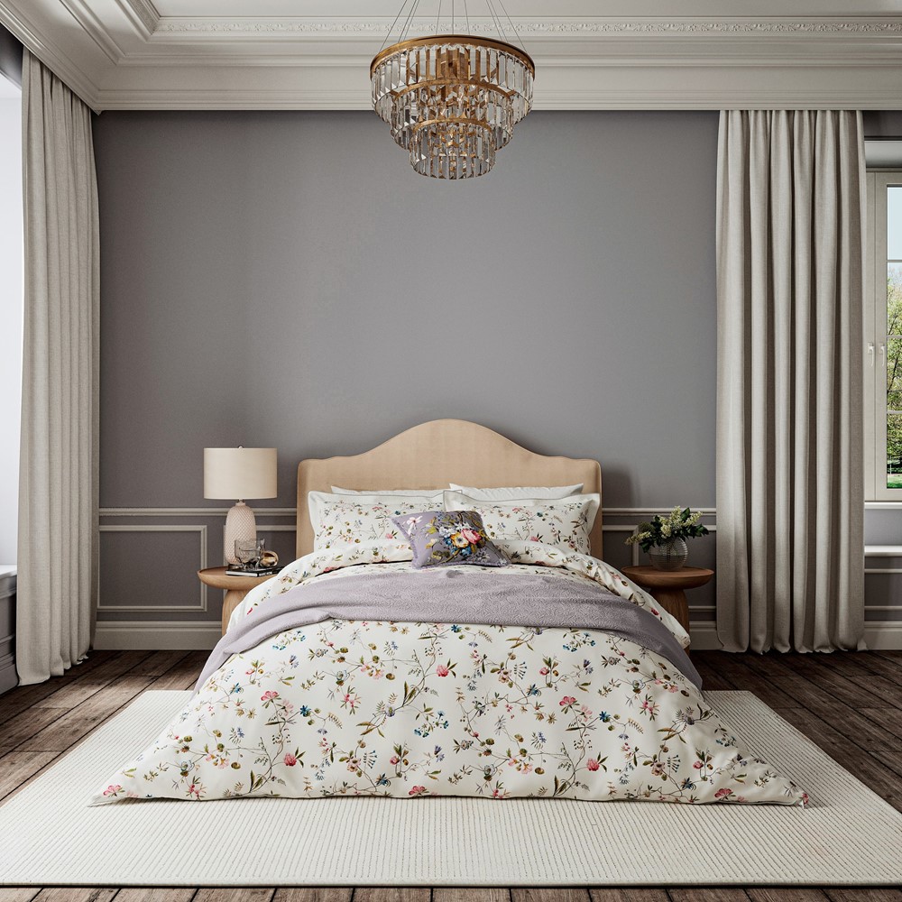 Kilburn Floral Cotton Bedding by V&A in Multi